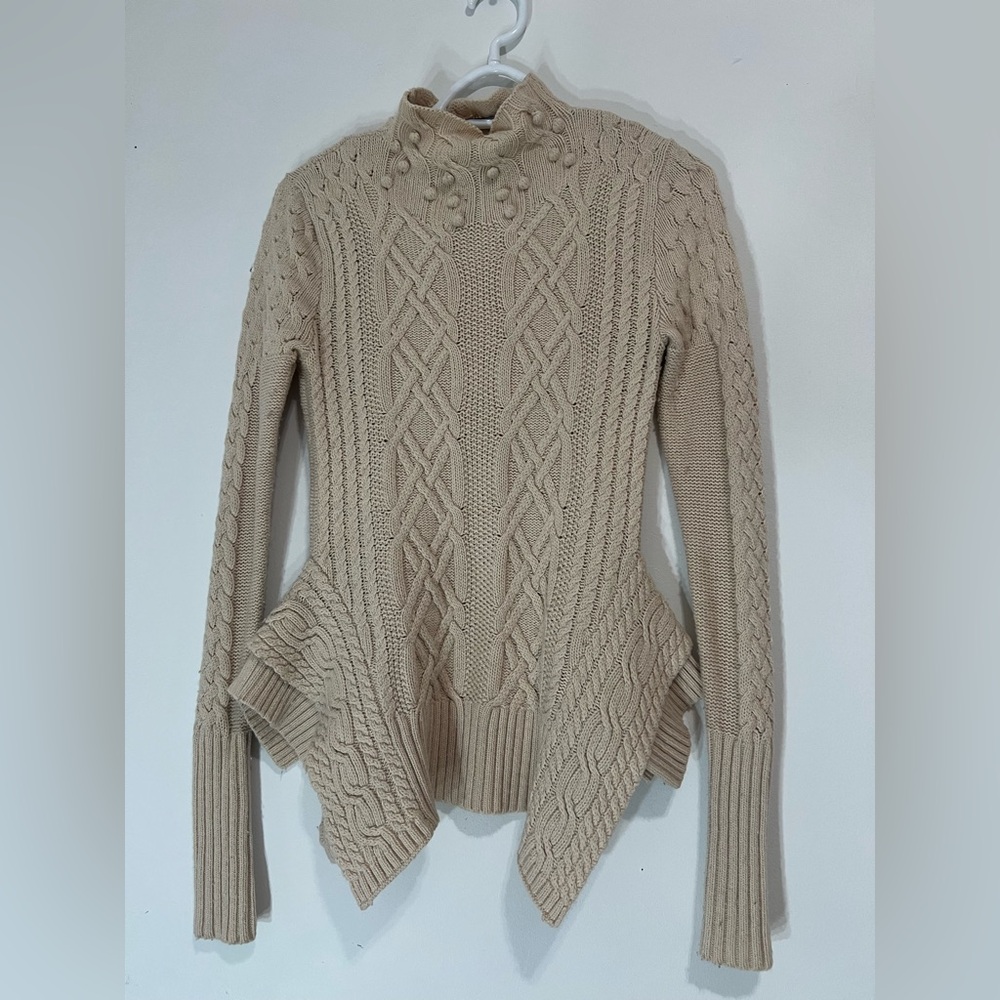 Cable Knit Cream Sweater